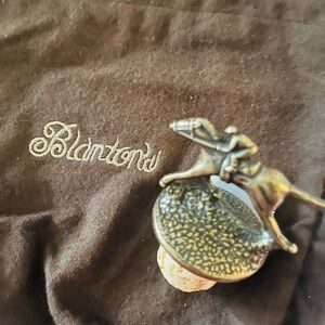 Blanton’s bourbon Bronze Horse Jockey Bottle Stopper - with bag
